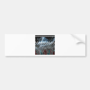 Modern Tribal Edgy design. Bumper Sticker