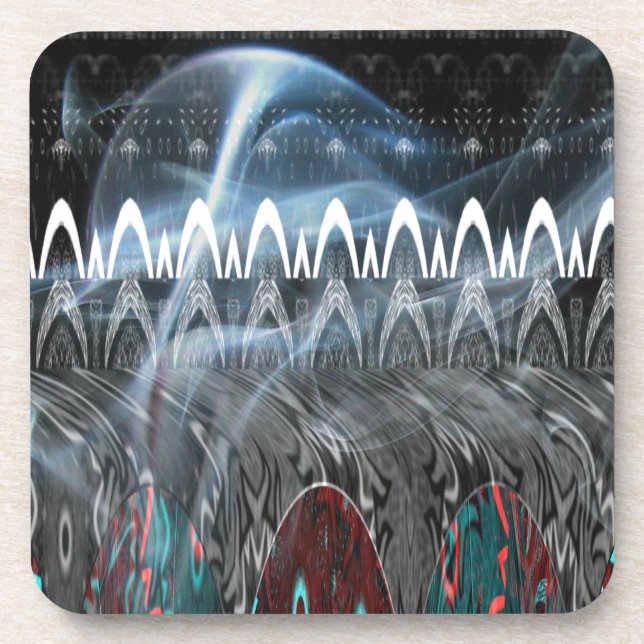 Modern Tribal Edgy design. Coaster (Front)