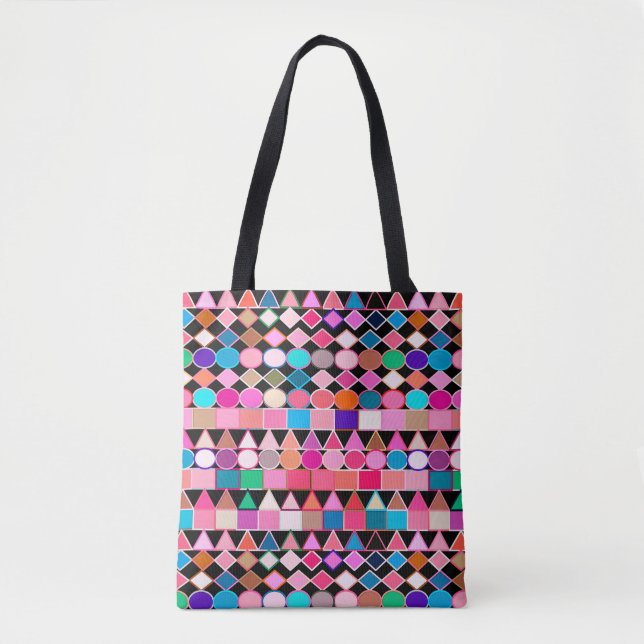 Modern Tribal Geometric, Tote Bag (Front)