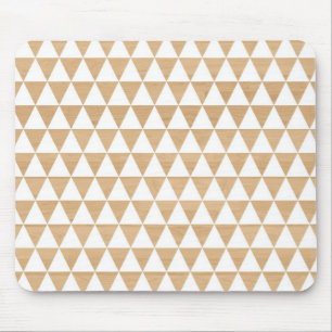 Modern tribal wood geometric chic andes pattern mouse pad