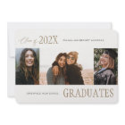 Modern Trio Multi-Photo Graduation Announcement
