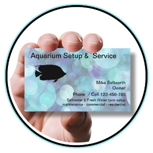 Modern Tropical Aquarium Services Business Card