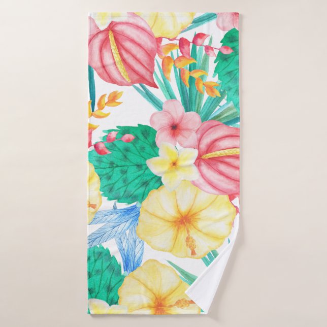 Modern Tropical Bath Towel (Bath Towel)