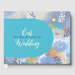 Modern Tropical Beach Coastal Wedding Guest Book