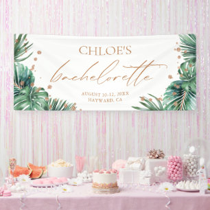 Modern Tropical & Diamond Bachelorette Party Banner