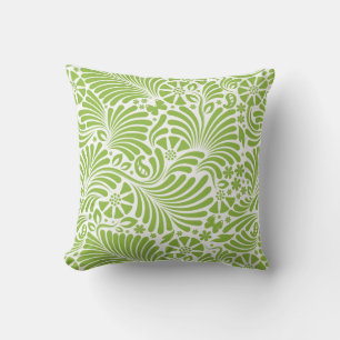 Modern Tropical Floral Damask Cushion
