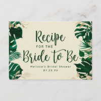 Modern Tropical Greenery Bridal Shower Recipe