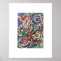 Modern Tropical-Hand Painted Abstract Art