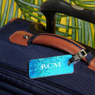 Modern Tropical Ocean Theme Design Luggage Tag