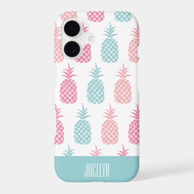 Modern Tropical Pineapple Monogram (Back)