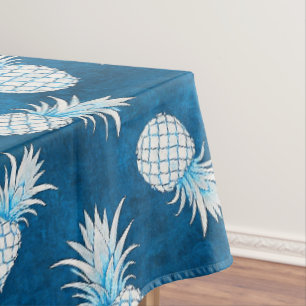 Modern Tropical Pineapple Watercolor Tablecloth