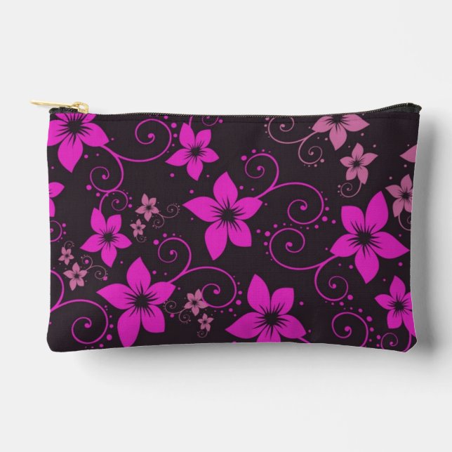 Modern Tropical Pink Floral Custom Bags (Front)