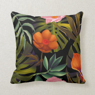 Modern Tropical Print Cushion
