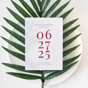 Modern Tropical Save the Date