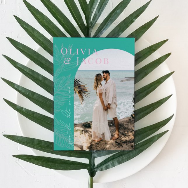 Modern Tropical Save the Date Card (Creator Uploaded)