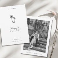 Modern Tropical Stylish Names Destination Wedding