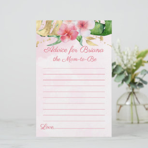 Modern Tropical Summer Baby Shower Games Advice