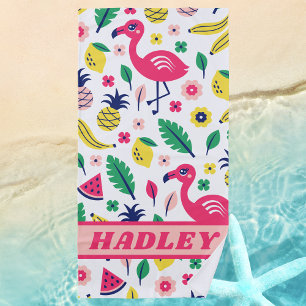 Modern Tropical Summer Beach Towel