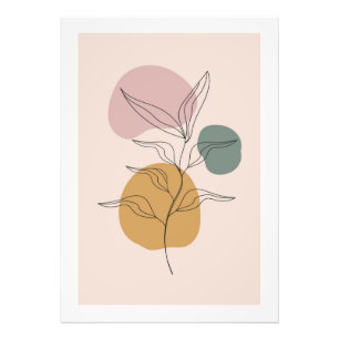 Modern tropical wall photo print