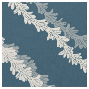 Modern tuberose lei hawaiian fabric