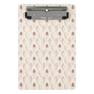 Modern Tulip Floral Pattern Mini Clipboard