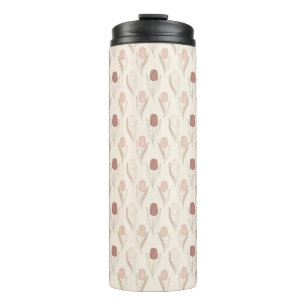 Modern Tulip Floral Pattern Thermal Tumbler