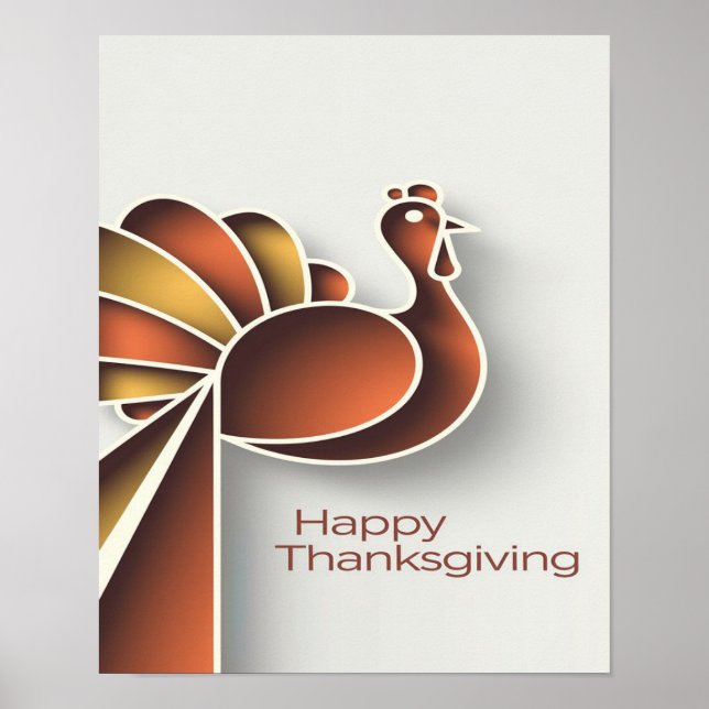 Modern Turkey Art Poster (Front)