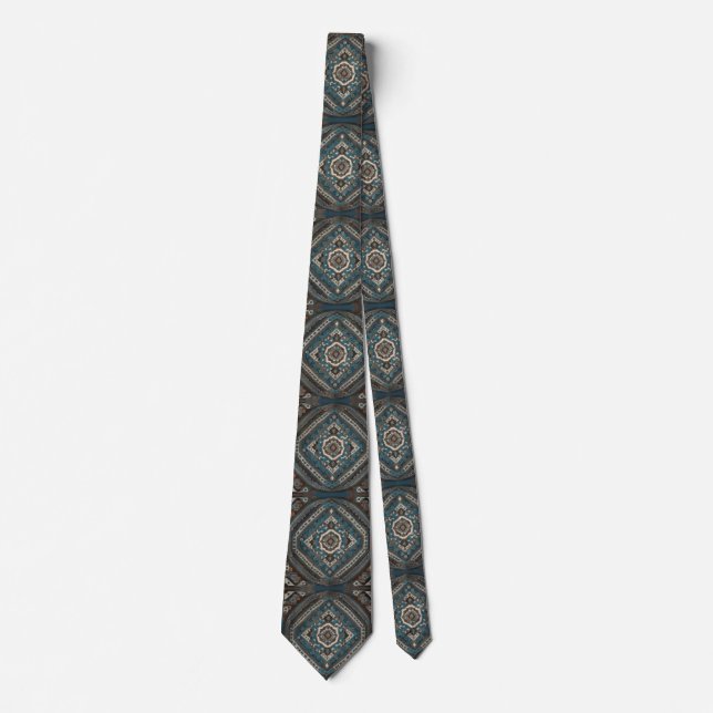 Modern Turkish Beautiful Old Pattern Collection Tie (Front)