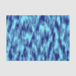 Modern turquoise blue tie dye tissue paper