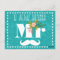 Modern Turquoise  Chartreuse Damask Wedding