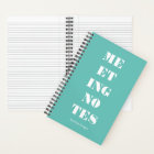 Modern Turquoise Green Typography Meeting Notes