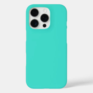 Modern Turquoise Plain Solid Colour   Teal iPhone 16 Pro Case