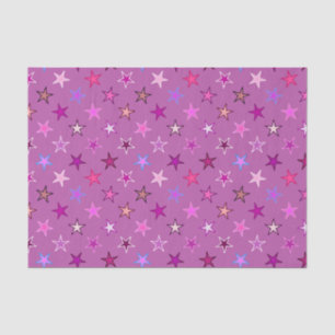 Modern Twinkling Stars, Violet, Plum and Pink Tissue Paper