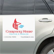 Modern Two Colour Heating and Cooling Company