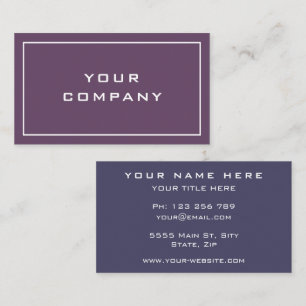 Modern Two Colours - Elegant Professional - Business Card