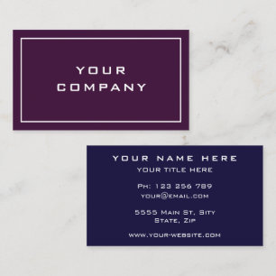 Modern Two Colours - Professional Businessman Business Card