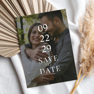 Modern Two Photo Wedding Save The Date