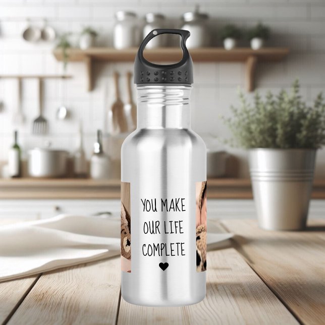 Modern Two Photo | You Make Our Life Complete  532 Ml Water Bottle (Creator Uploaded)