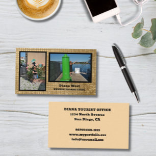 Modern Two Photos Business Card