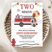 Modern Two The Rescue Fire Engine 2nd Birthday