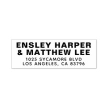 Modern Type Couples Rubber Address