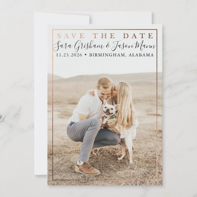 Modern Type Save The Date (Front)