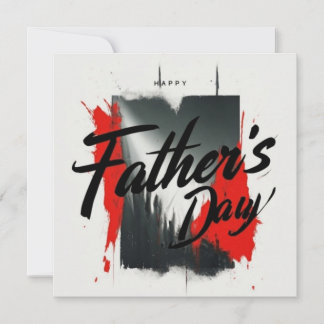 Modern Typographic Fathers Day Card