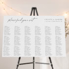 Modern Typography 18 Table Wedding Seating Chart