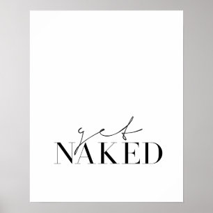 Modern typography bathroom bedroom print
