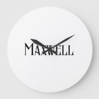 Modern Typography Black Family Name