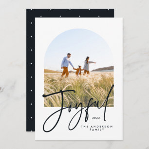 Modern typography black & white 1 photo Christmas