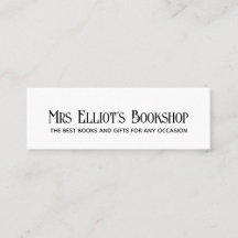 Modern Typography Black & White Business Card