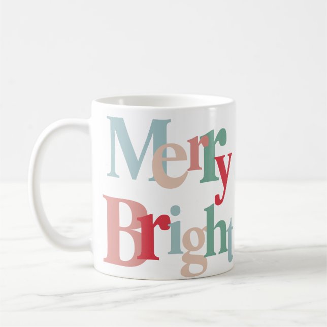 Modern typography Chriatmas Coffee Mug (Left)