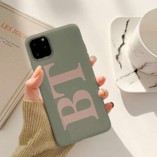 Modern Typography Custom Initials Monogram Case-Mate iPhone 14 Case